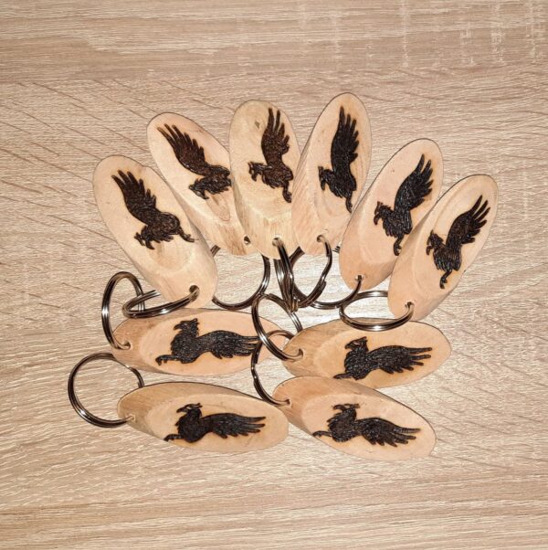 Schlüsselanhänger Holz (Wunschmotiv) – Bild 4